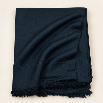 Orignal 60 Austrialn Pure Woolen Swati Shawl Black Color